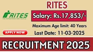 RITES Resident Engineer, Technician Recruitment 2025 - Apply Online for 14 Posts