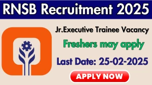 RNSB Jr.Executive Recruitment 2025 - Apply Online
