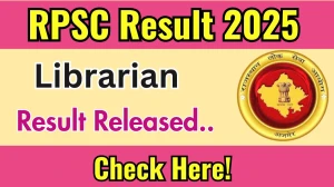 RPSC Result 2025 Announced. Direct Link to Check RPSC Librarian Result 2025 rpsc.rajasthan.gov.in