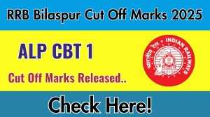 RRB Bilaspur ALP CBT 1 Cut Off Marks 2025 Out: ALP CBT 1 State wise Cut-Off Marks