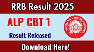 RRB ALP CBT 1 Result 2025 Released. Direct Link to Check RRB ALP CBT 1 Result 2025 rrbapply.gov.in RRB ALP CBT 1 Result 2025 Released. Direct Link to Check RRB ALP CBT 1 Result 2025 rrbapply.gov.in
