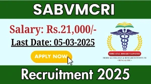 SABVMCRI Data Manager Recruitment 2025 - Apply Offline