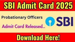 SBI PO Admit Card 2025 OUT Download Link onlinesbi.sbi