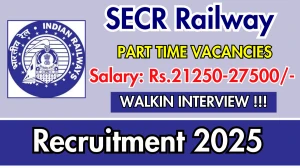SECR Railway Part Time Jobs 2025 Result Released for Contractual Teacher Posts SECR Railway Part Time Jobs 2025 Result Released for Contractual Teacher Posts