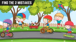 Spot the 2 Mistakes Picture Puzzle Eye Test: Only intelligent people can spot the 2 mistakes in the Garden picture within 10 seconds