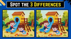 Spot the Difference Game: Only 20/20 Vision Can Spot the 3 Differences in this Kids Playing Image in 8 Secs