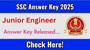 SSC JE Answer Key 2025 Out ssc.gov.in Download Answer Key PDF Here