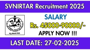 SVNIRTAR Accountant, Lecturer & Other Recruitment 2025 - Apply Offline for 10 Posts