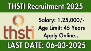 THSTI Senior Clinical Research Officer Recruitment 2025 - Apply Online