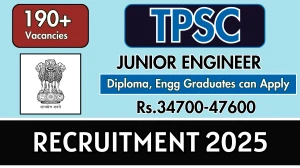 TPSC Junior Engineer Recruitment 2025 - Apply Online for 198 Posts