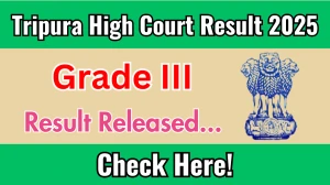 Tripura High Court Result 2025 Announced. Direct Link to Check Tripura High Court Grade III Result 2025 thc.nic.in Tripura High Court Result 2025 Announced. Direct Link to Check Tripura High Court Grade III Result 2025 thc.nic.in