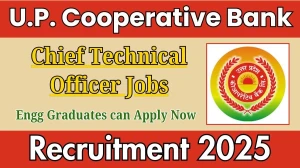 U.P. Cooperative Bank Chief Technical Officer Recruitment 2025 - Apply Offline