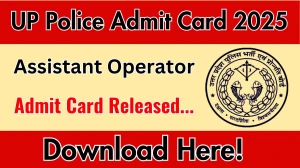UP Police Assistant Operator Admit Card 2025 OUT Download Link uppbpb.gov.in