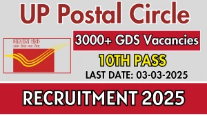UP Postal Circle GDS Recruitment 2025 - Apply Online for 3004 Posts