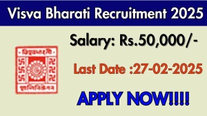 Visva Bharati Guest Faculties or Teachers Recruitment 2025 - Apply Offline for 2 Posts
