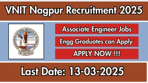 VNIT Nagpur Associate Engineer Recruitment 2025 - Apply Offline