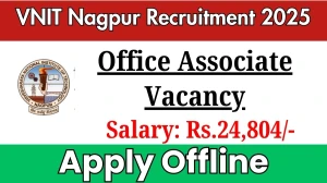 VNIT Nagpur Office Associate Recruitment 2025 - Apply Offline for 6 Posts