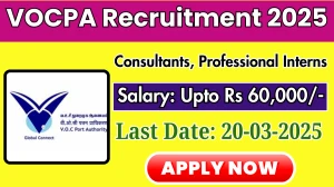 VOCPA Consultants, Professional Interns Recruitment 2025 - Apply Offline for 18 Posts