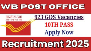 WB Post Office GDS Recruitment 2025 - Apply Online for 923 Posts