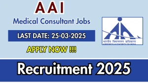 AAI Medical Consultant Recruitment 2025 - Apply Offline