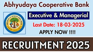 Abhyudaya Cooperative Bank Executive & Managerial Recruitment 2025 - Apply Online for 13 Posts