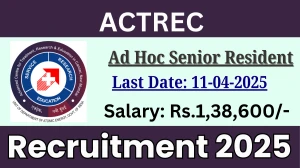ACTREC Job Vacancy 2025, Apply Offline for Ad Hoc Senior Resident Posts ACTREC Job Vacancy 2025, Apply Offline for Ad Hoc Senior Resident Posts
