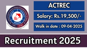 ACTREC Job Vacancy 2025, Walk in for Project Assistant Posts ACTREC Job Vacancy 2025, Walk in for Project Assistant Posts