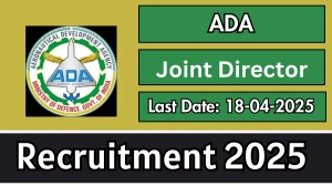 ADA Joint Director Recruitment 2025 - Apply Offline ADA Joint Director Recruitment 2025 - Apply Offline