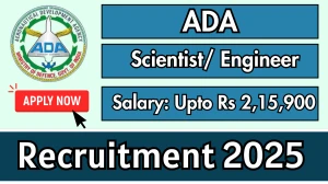 ADA Scientist/ Engineer Recruitment 2025 - Apply Online