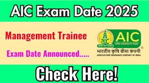 AIC Management Trainee Exam Date 2025 Announced at aicofindia.com Exam details here