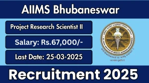 AIIMS Bhubaneswar Project Research Scientist II Recruitment 2025 - Apply Offline