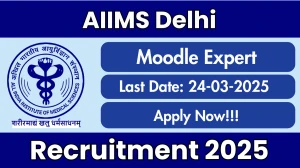 AIIMS Delhi Moodle Expert Recruitment 2025 - Apply Offline