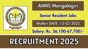 AIIMS Mangalagiri Senior Residents/ Senior Demonstrators Recruitment 2025 – Walk in for 69 Posts