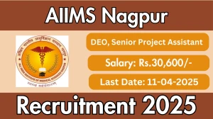 AIIMS Nagpur Job Vacancy 2025, Apply Online for 02 DEO, Senior Project Assistant Posts