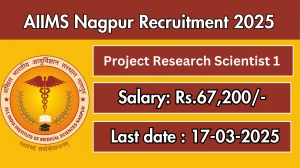 AIIMS Nagpur Project Research Scientist 1 Recruitment 2025 - Apply Online