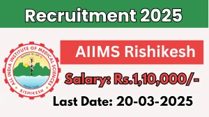 AIIMS Rishikesh Consultant Psychiatrist or Medical Officer Recruitment 2025 - Apply Offline