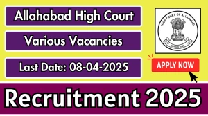 Allahabad High Court Recruitment 2025 - Apply Offline for Stenographer, Reader and Other Posts