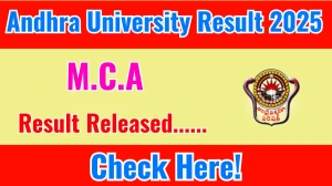 Andhra University Result 2025 Released at andhrauniversity.edu.in Direct Link to Download 3rd Semester Result