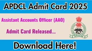 APDCL AAO Admit Card 2025 OUT apsc.nic.in APDCL AAO Admit Card 2025 OUT apsc.nic.in