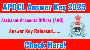 APDCL AAO Answer Key 2025 Available for the Download Answer Key PDF at apsc.nic.in APDCL AAO Answer Key 2025 Available for the Download Answer Key PDF at apsc.nic.in