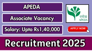 APEDA Associate Recruitment 2025 - Apply Offline