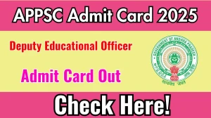 APPSC Deputy Educational Officer Admit Card 2025 OUT Download Link psc.ap.gov.in