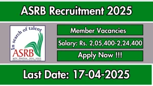 ASRB Member Recruitment 2025 - Apply Offline ASRB Member Recruitment 2025 - Apply Offline