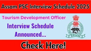 Assam PSC TDO Interview Schedule 2025 Released Check Date Details at apsc.nic.in