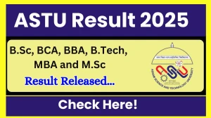 ASTU Result 2025 Out at astu.ac.in Direct Link to Download 1st, 3rd and 5th Semester Result