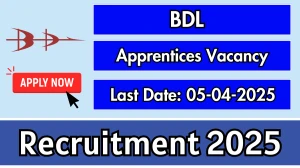 BDL Apprentices Recruitment 2025 - Apply Online for 75 Posts