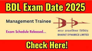 BDL Management Trainee Exam Date 2025 Announced at bdl-india.in Exam details here