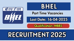 BHEL Part Time Medical Consultant Recruitment 2025 - Apply Offline BHEL Part Time Medical Consultant Recruitment 2025 - Apply Offline
