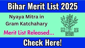 Bihar Nyaya Mitra in Gram Kachhari Merit List 2025 Declared @ gp.bihar.gov.in, Check Bihar Panchayati Raj Department Merit List Here Bihar Nyaya Mitra in Gram Kachhari Merit List 2025 Declared @ gp.bihar.gov.in, Check Bihar Panchayati Raj Department Merit List Here