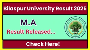 Bilaspur University Result 2025 Released at bilaspuruniversity.ac.in Direct Link to Download PG Course Result